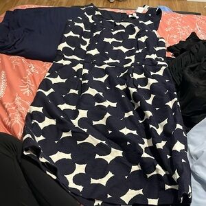 loft dress!!!! never been worn! size 12 with tags!! circle pattern!